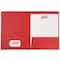 JAM Paper 2-Pocket Textured Linen Business Folders, 6ct.